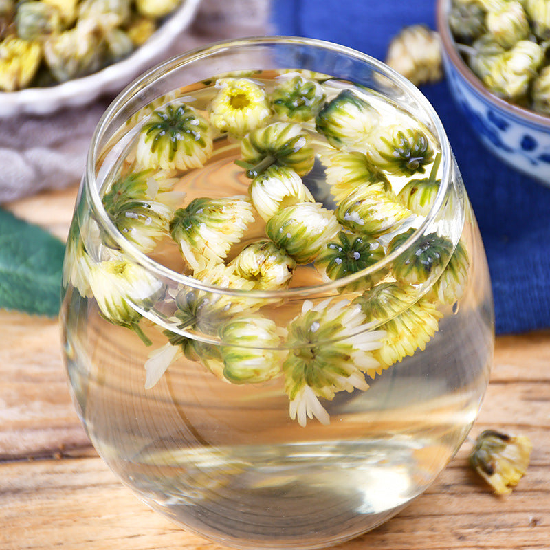 Chinese Dried Chrysanthemum Bud Tea Chrysanthemum Canned 1.58oz Chrysanthemum Tea Herbal Tea 45g Flower Loose Leaf Tea 胎菊王罐装 胎菊花茶