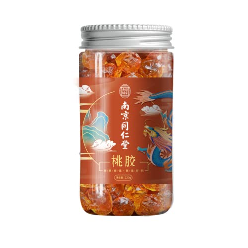 Natural Peach Gum Unadulterated  7.76oz /220g Snow Swallow Silver Fungus Canned Herbal Tea 无杂质桃胶