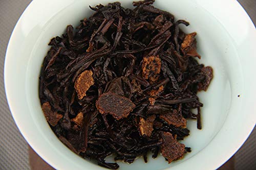 Chen Pi Puerh Tea Cooked Tea 500g Citrus Tea Tangerine Tangerine Tangerine Chen Nian Tangerine Puerh Tea Pure Menghai Flavour, Black Tea 陈皮普洱茶 熟茶柑普茶桔普