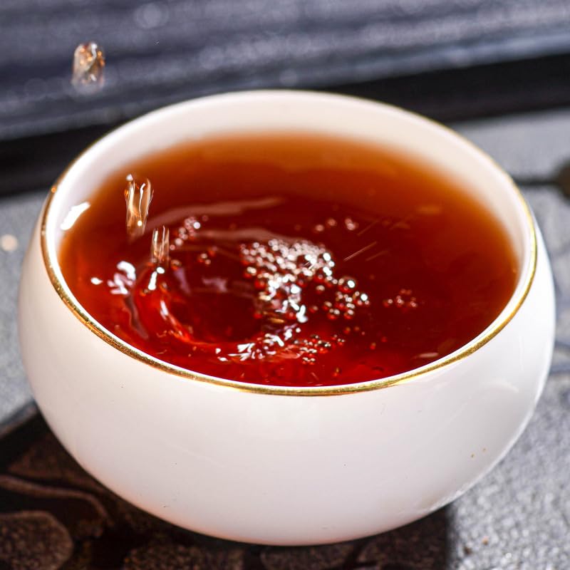 Yunnan Premium Puerh Tea Iceland Aged Ripe Tea 357g Small Basket Fermented Ripe Tea Aromatic and Flavorful Black Tea 云南普洱茶冰岛熟茶357g小筐发酵