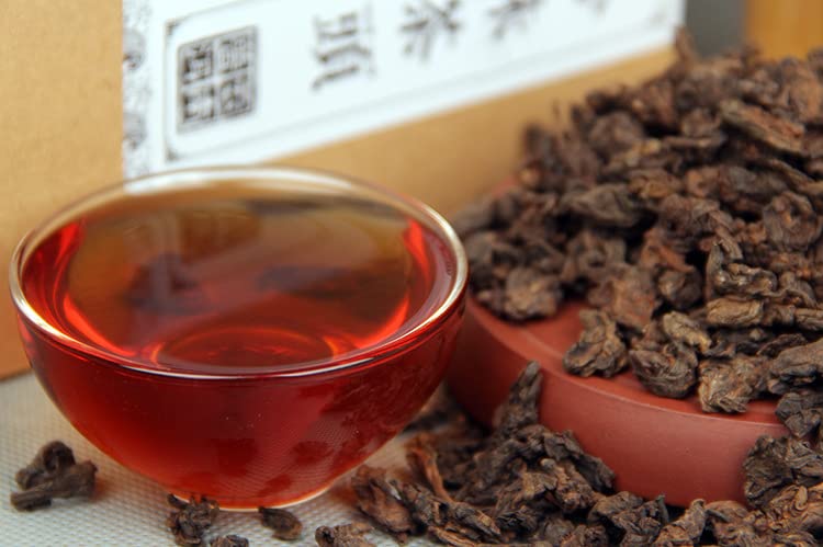 Dry Warehouse Puerh Tea Chen Xiang Tea 500 Spring Tea Golden Bud Small Pearl Tea Cooked Tea Loose Tea Rich and Aromatic Black Tea From China 干仓普洱茶 陈香茶叶 春茶茶头 金芽小珍珠茶头 熟茶