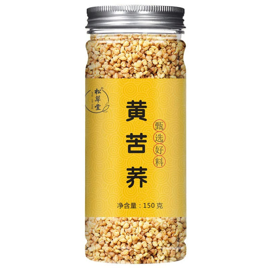 Yellow Buckwheat Tea Canned Buckwheat Tea 5.29oz Sichuan Daliang Mountain Buckwheat Tea Chinese Health150g Herbal Tea for Restaurants 大凉山苦荞茶罐装