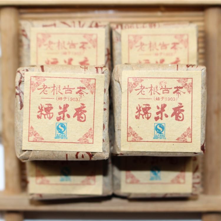 Yunnan Menghai Glutinous Rice Puerh Ripe Tea Small Tuo Tea 500g Mini Square Brick puerh tea organic loose leaf Black tea 云南糯米香普洱熟茶 小沱茶500g迷你小方砖散茶叶