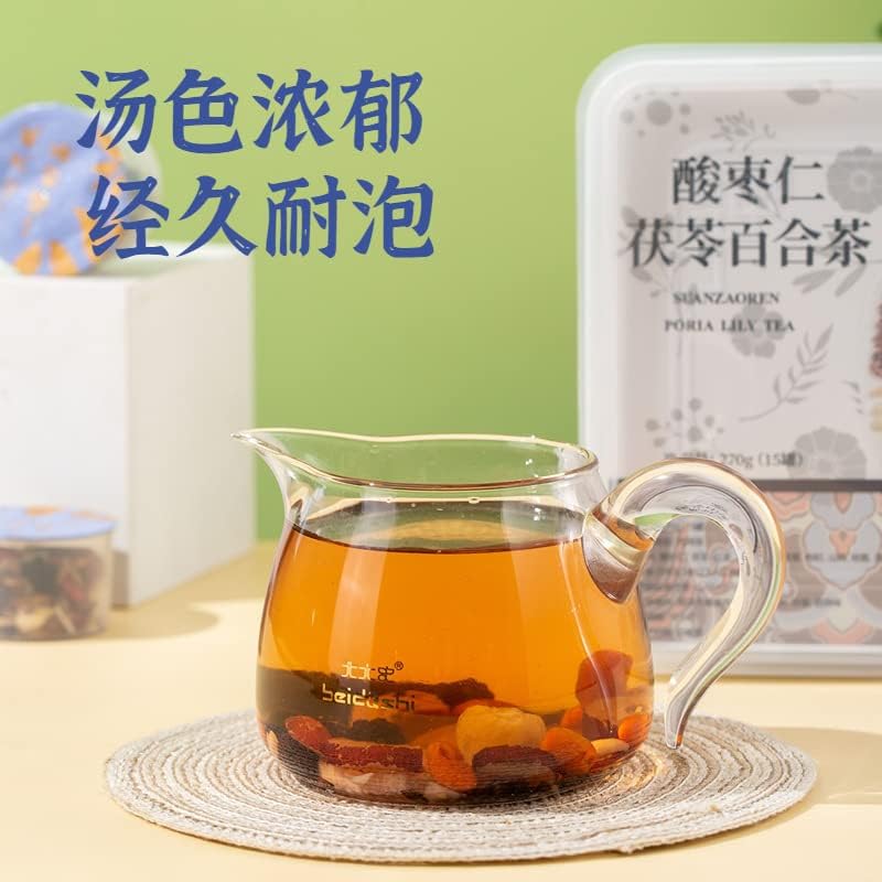 Sour Date Lily Tea 15 Cans/box Sleeping Tea Wellness Small Can 270g (9.52oz) Combination Chinese Herbal Tea 酸枣仁茯苓百合茶 15罐/盒晚安睡茶养生小罐茶