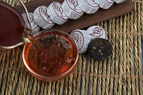 Yunnan Glutinous Rice Fragrance Puerh Tuo Tea 500g Mini Small Puerh Puerh Ripe Tea Glutinous Fragrance Puerh Tea Cooked Tea 云南糯米香普洱小沱茶 迷你小普洱 普洱熟茶 500g糯香普洱茶