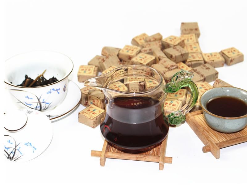 Yunnan Menghai Glutinous Rice Puerh Ripe Tea Small Tuo Tea 500g Mini Square Brick puerh tea organic loose leaf Black tea 云南糯米香普洱熟茶 小沱茶500g迷你小方砖散茶叶