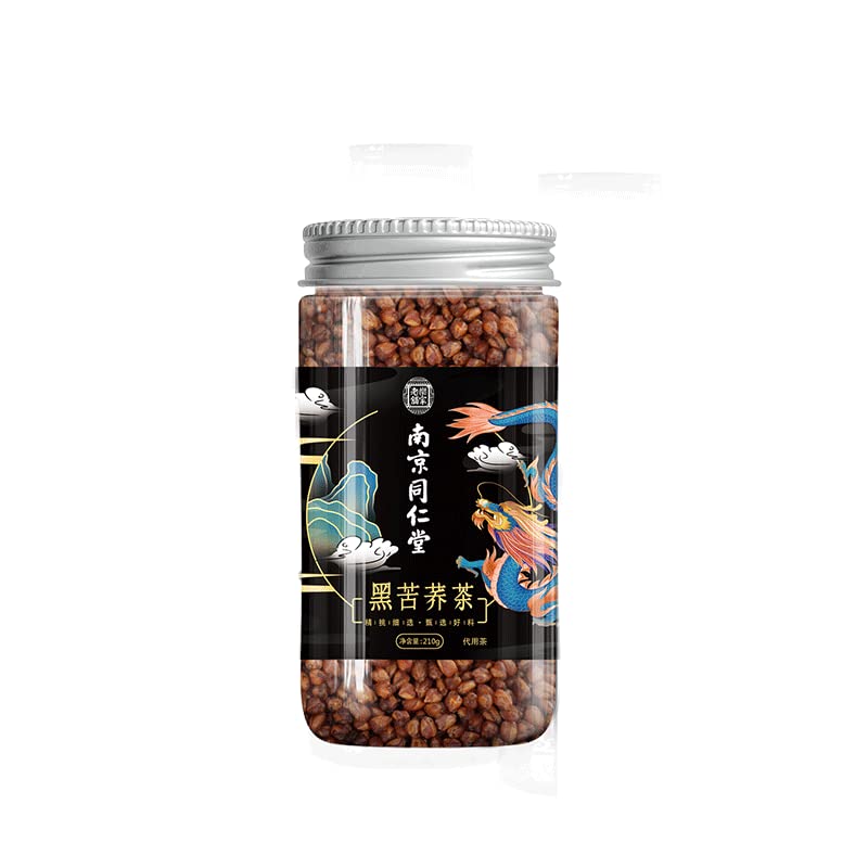 Black Buckwheat Tea Flower Tea Fruit Tea 7.40 Oz/210g - Caffeine Free - NON-GMO Health Buckwheat Tea Bitter Jojoba Tea Loose Leaf Herbal Tea 同仁堂黑苦荞茶