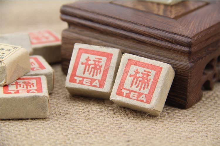 Natural and Additive-free Yunnan Tea Puerh Brick 500g Puerh Mini Tuo Ripe Tea Aromatic and Flavorful Black Tea 云南茶叶 普洱砖 康提 楴字普洱迷你沱熟茶