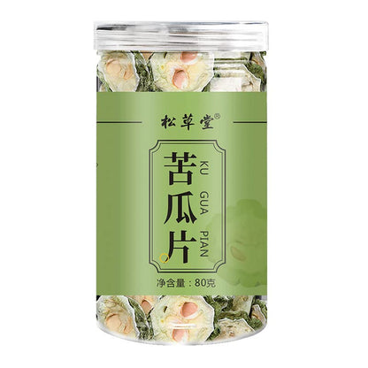 Dried Bitter Melon Canned Bitter Melon Tea Bitter Melon Slices Fresh Farmhouse Bitter Melon Tea 80g Herbal Tea 新鲜农家苦瓜干80g