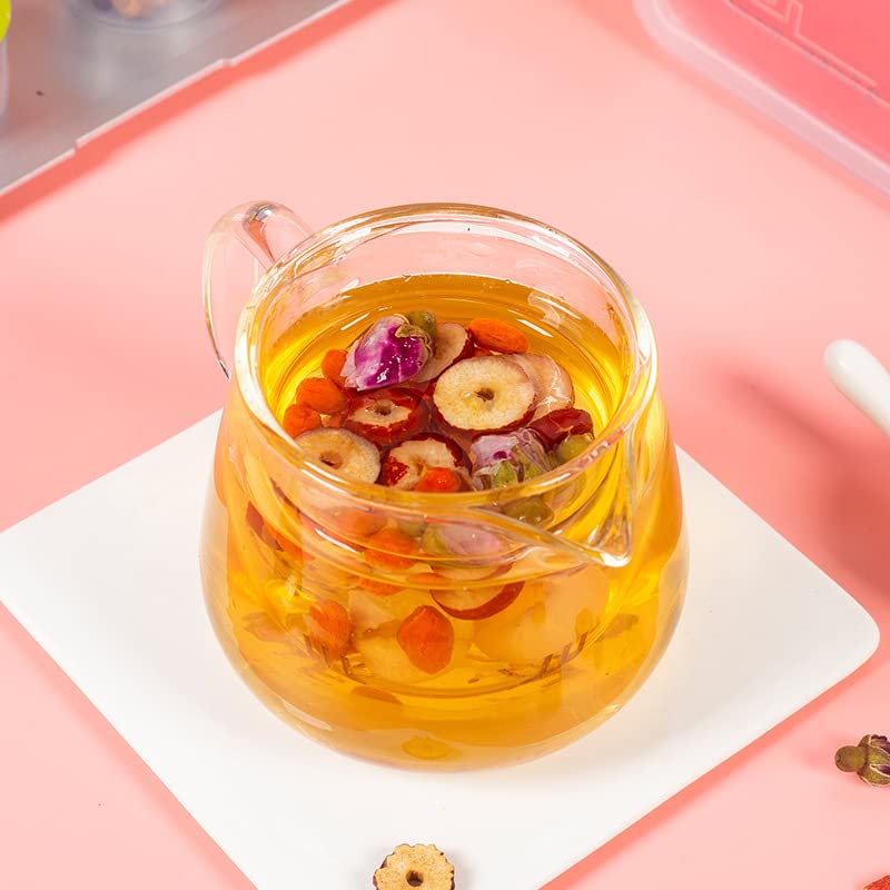 Red Date Guiyuan Goji Berries Tea 360g (12.69oz) 30 Small Individual Cans of Tea Rose, Goji Tea Combination Chinese Herbal Tea 红枣桂圆枸杞茶30小罐独立装茶玫瑰枸杞桂圆茶