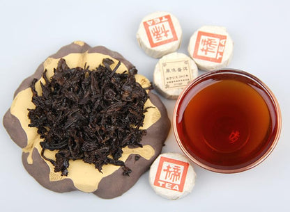 Premium Yunnan Puerh Ripe Tea Original Puerh Tea Deliciously Smooth Puerh Tea Cooked tea Mini Tuo Tea Small Jade Cake 云南 普洱熟茶 原味普洱茶 迷你小沱茶