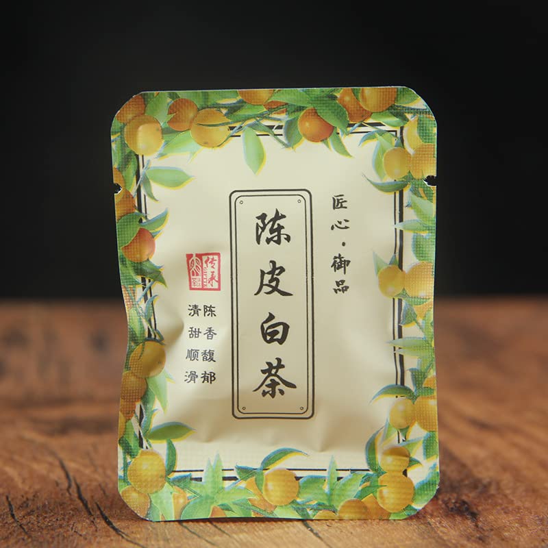 Premium Chenpi White Tea Xinhui Chenpi + Yunnan White Tea Old White Tea Small Tea Cake Gift Set 400g(200g*2) Natural Chinese Tea 陈皮白茶新会陈皮+云南白茶老白茶薄片小茶饼礼盒装400g/套