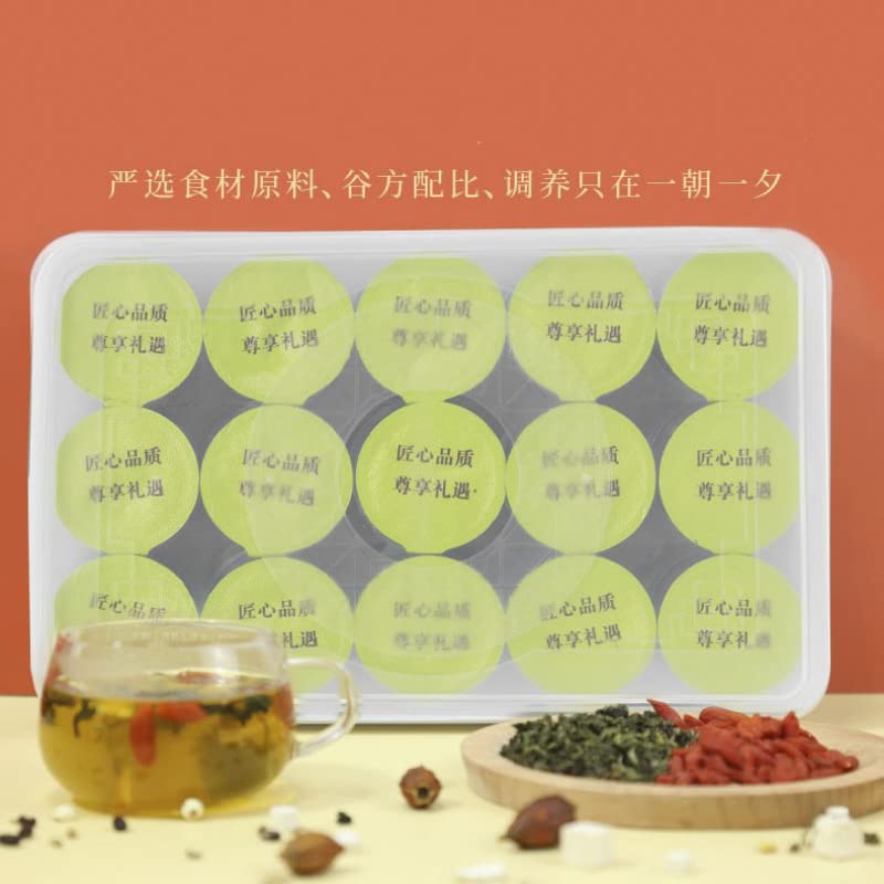 Chinese Herbal Tea Refreshing Combination Tea, Rich and Aromatic Flavor 胖大海罗汉果桔红茶30小罐