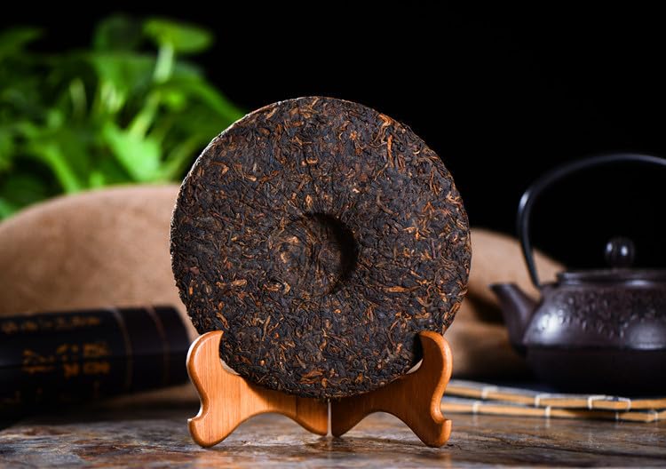 Puerh Tea Imperial Collection 357g Ancient Tree Ripe Tea Brown Mountain Qizi Cake Tea Black tea Yunnan Puerh Tea organic loose leaf 普洱茶 御品典藏 357g古树熟茶 布朗山七子饼茶