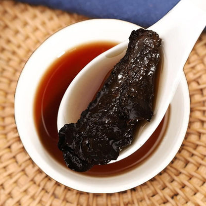 Rehmannia Root Cooked Rehmannia Glutinosa 100g(3.52oz) Canned Tea Nine Steamed and Nine Sun-dried Huai Di Huang for Soup 熟地黄罐装茶九蒸九晒怀地黄煲汤