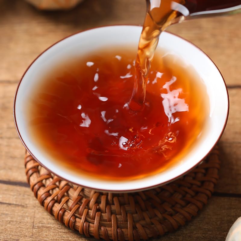 Yunnan Xinhui XiaoqingGan Chen Pi Low Temperature Baking Puerh Tea Ripe Tea 600g/21.16oz (300g*2) Cannd Tea Smooth and Mellow 新会小青柑批发 陈皮低温烘焙普洱茶熟茶 300g*2 罐装茶叶