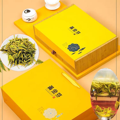 Premium Golden Bud White Tea Green Tea Spring Tea Pre-ming High Mountain Tender Buds Gift Box Tea 新茶黄金芽白茶绿茶茶叶春茶明前高山手采嫩芽250g礼盒装