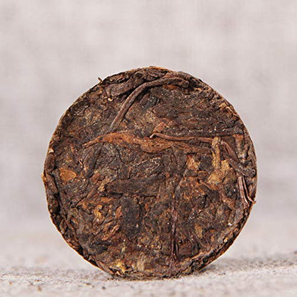 Yunnan Natural and Additive-free Puerh Tea Ripe Tea Black Tea 80g (10pcs*8g) / box Menghai Mellow Puerh Ancient Tree Tea Cooked Tea Linglong Small Tea Cake 云南普洱茶 勐海醇香普洱古树茶 熟茶玲珑小茶饼 10片*8g装