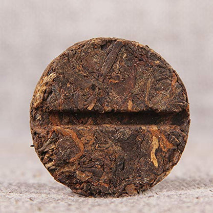 Yunnan Natural and Additive-free Puerh Tea Ripe Tea Black Tea 80g (10pcs*8g) / box Menghai Mellow Puerh Ancient Tree Tea Cooked Tea Linglong Small Tea Cake 云南普洱茶 勐海醇香普洱古树茶 熟茶玲珑小茶饼 10片*8g装