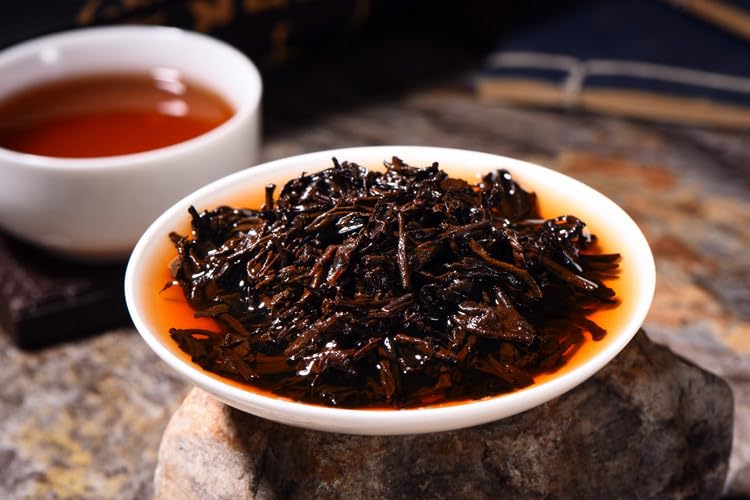 Puerh Tea Imperial Collection 357g Ancient Tree Ripe Tea Brown Mountain Qizi Cake Tea Black tea Yunnan Puerh Tea organic loose leaf 普洱茶 御品典藏 357g古树熟茶 布朗山七子饼茶