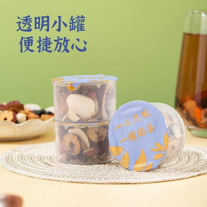 Sour Date Lily Tea 15 Cans/box Sleeping Tea Wellness Small Can 270g (9.52oz) Combination Chinese Herbal Tea 酸枣仁茯苓百合茶 15罐/盒晚安睡茶养生小罐茶