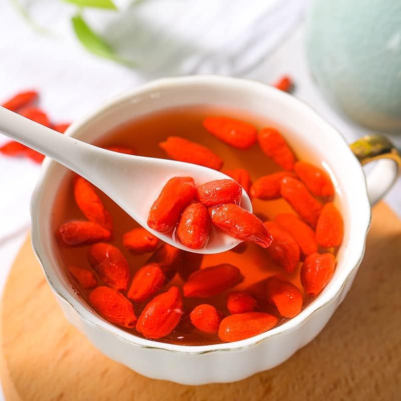 Goji Berries 125g Ningxia Goji Berries 4.40oz Non-GMO, Unsulfured Vegan Snack Herbal Tea Can Be Combined with Cassia Tea 枸杞子125克宁夏红枸杞免洗可搭菊花决明子茶