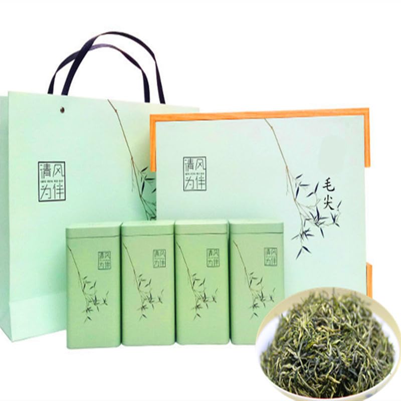 Premium Green Tea Spring Tea Mao Jian Mingqian High Mountain Fried Green Cloud Green Tea Gift Boxed 500g Tea 绿茶春茶茶叶毛尖明前新茶高山炒青云雾绿茶礼盒装500克