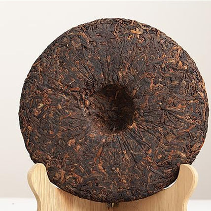 Natural Without Additives Puerh Tea Yunnan Puerh Tea 357g Banzhang Old Tree Cake Puerh Ripe Tea Rich and Aromatic Black Tea from China云南普洱茶 357克班章老树饼茶 普洱熟茶 