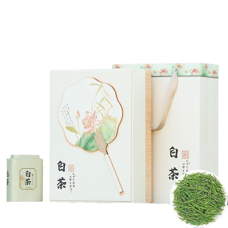 Premium White Tea Mingqian High Mountain Hand-picked Green Tea Collection White Tea Gift Set Tea Gift for Tea Lovers 新茶白茶明前新茶高山手采绿茶茶叶珍藏白茶茶礼盒装400克