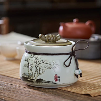 Premium Biluochun Mingqian High Mountain Yunwu Green Tea Spring Tea Ceramic Canned Gift Tea 350g Healthy Chinese Biluo Tea 碧螺春明前新茶高山云雾绿茶春茶陶瓷礼茶350g