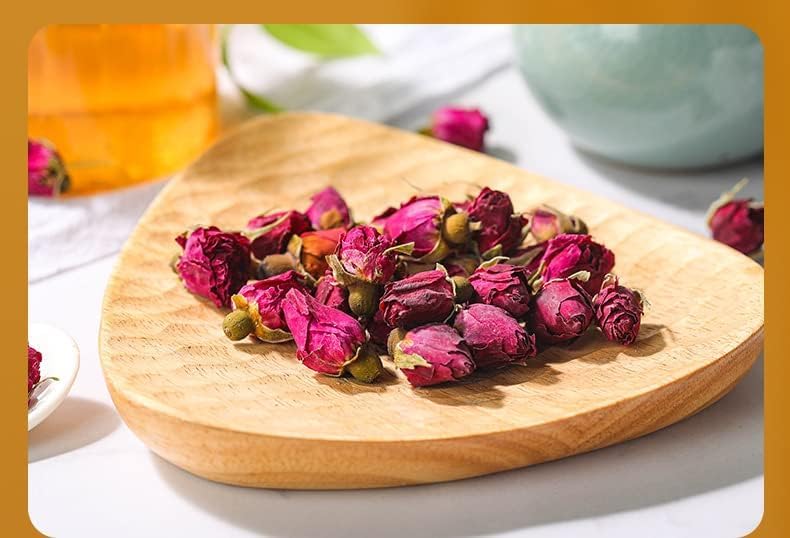 Natural Rose Tea 60g Canned 2.11oz Rose Tea Bottle Red Rose Herbal Tea Women's Tea Health Tea Flower Tea  60克罐装 玫瑰茶瓶装 重瓣红玫瑰女神益颜茶