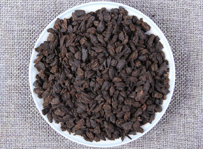 Yunnan Pu'er Tea Ripe Tea Fossilised Tea Loose Tea Glutinous Fragrance Broken Silver 500g Aromatic and Flavorful Black Tea 云南普洱茶熟茶茶化石