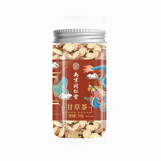 Licorice Slices 100g (3.52oz) Premium Gansu Licorice Tea Health Tea Canned Tea Chinese Herbal Tea 甘草片 甘肃甘草茶养生茶 罐装茶