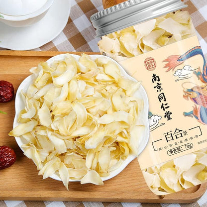 Chinese Herbal Tea Dried Lily 70g (2.46oz) Dried Fresh Edible Grade for Soup and Tea 百合干干货新鲜食用级煲汤泡茶花茶养生茶