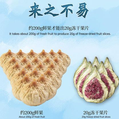 Tongrentang Herbal Tea 45g Dried Fig Slices, Sugar-Free Packaging, Naturally Sweet Enjoy The Delightful Taste of Fruit Tea 南京同仁堂无花果干片无糖45克