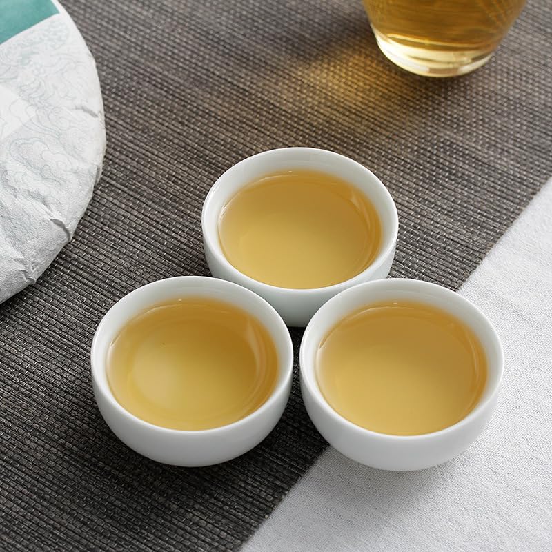 Yunnan Natural and Additive-free Puerh Tea Banzhang One Leaf Old Tree Puerh Raw Cake 357g Qizi Cake Tea Raw Tea, Chinese Green Tea 云南普洱茶 班章壹叶老树普洱生饼 357克七子饼茶