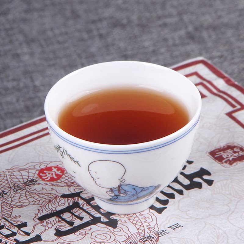 Yunnan Puerh Tea Ripe Tea Brick Tea 1000g/ 35.27oz Puerh Tea Stalks Old Tea Stalks Chen Tea Ripe Tea Cooked tea 云南普洱茶熟茶砖茶 普洱茶梗老茶梗 五年陈茶龍骨熟茶1000g