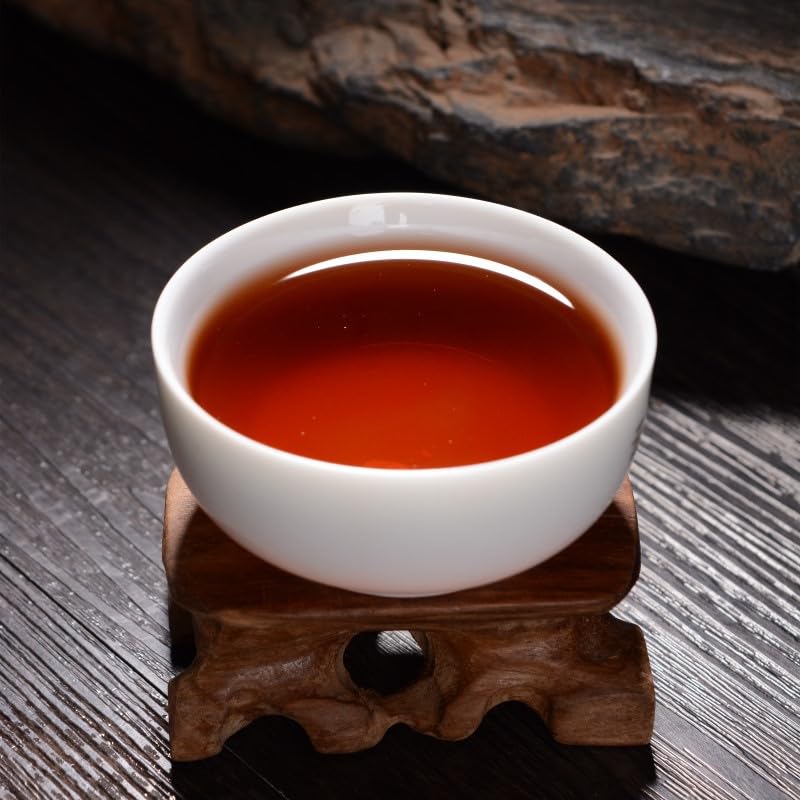 Pu-erh Tea Ripe Tea Menghai Pu-erh 357g/12.59oz Big Tree Tea Yunnan Qizi Cake Tea A Healthful Choice of Black Tea 勐海普洱357克茶饼 普洱