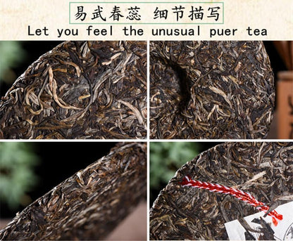 Natural and additive-free Puerh Tea Yiwu Ancient Tree 357g Puerh Tea Raw Tea Green Tea Yunnan Menghai Flavour 普洱茶易武春尖古树 普洱茶生茶