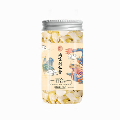 Chinese Herbal Tea Dried Lily 70g (2.46oz) Dried Fresh Edible Grade for Soup and Tea 百合干干货新鲜食用级煲汤泡茶花茶养生茶