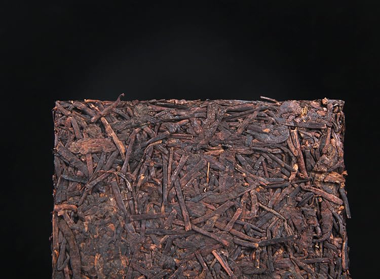 Yunnan Puerh Tea Ripe Tea Brick Tea 1000g/ 35.27oz Puerh Tea Stalks Old Tea Stalks Chen Tea Ripe Tea Cooked tea 云南普洱茶熟茶砖茶 普洱茶梗老茶梗 五年陈茶龍骨熟茶1000g