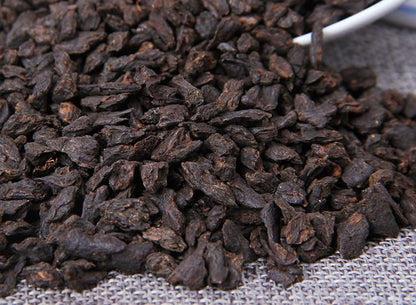 Yunnan Pu'er Tea Ripe Tea Fossilised Tea Loose Tea Glutinous Fragrance Broken Silver 500g Aromatic and Flavorful Black Tea 云南普洱茶熟茶茶化石