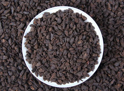 Yunnan Pu'er Tea Ripe Tea Fossilised Tea Loose Tea Glutinous Fragrance Broken Silver 500g Aromatic and Flavorful Black Tea 云南普洱茶熟茶茶化石