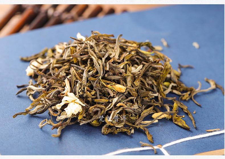 Premium Jasmine Green Tea 500g Loose Large Amount of Flowers Yunnan Jasmine Tea House Full of Floral Aroma 雪芽茉莉白毫绿茶