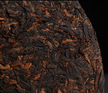 Natural Puerh Ripe Tea Commemorative Tea Cake One Bite Big Tree Tea 357g/12.59oz Rich and Aromatic Black Tea from China 肖纪念饼一口料大树茶 357克黑茶