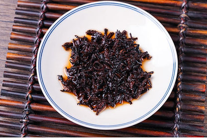 Premium Dry Storage Yiwu Ripe Tea 357g/ 12.59oz Puerh Tea Cake Natural Yunnan Puerh Tea Black Tea Puerh Ripe Tea Cake 干仓易武熟茶 357g 普洱茶饼 云南普洱茶叶普洱熟茶饼