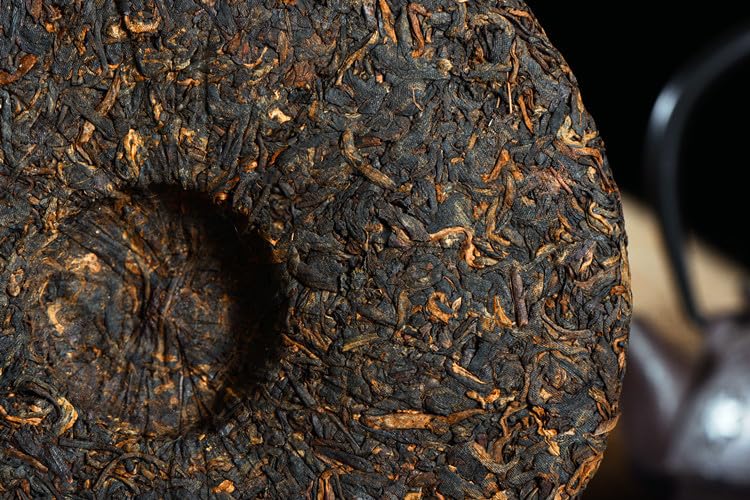 Puerh Tea Imperial Collection 357g Ancient Tree Ripe Tea Brown Mountain Qizi Cake Tea Black tea Yunnan Puerh Tea organic loose leaf 普洱茶 御品典藏 357g古树熟茶 布朗山七子饼茶