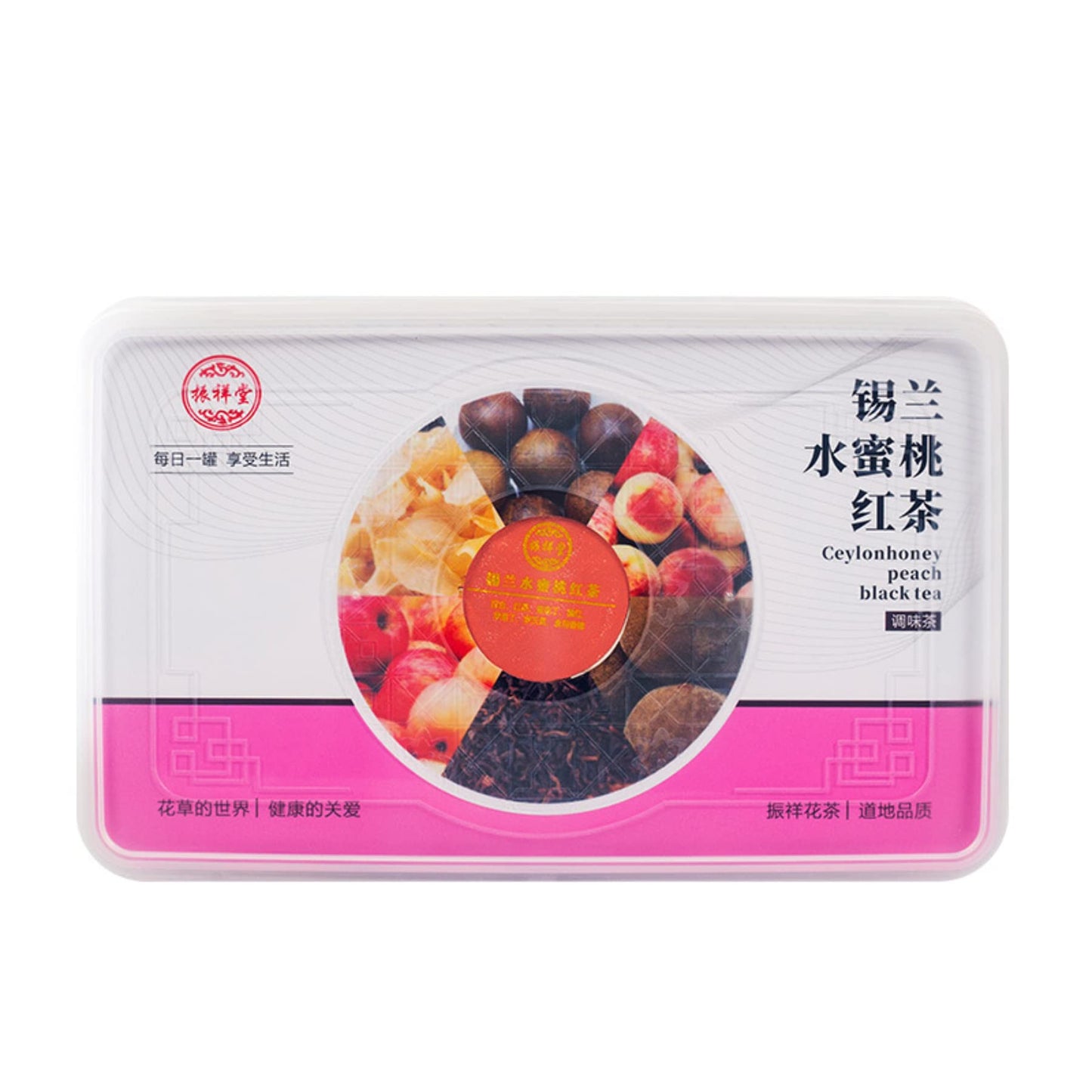 Peach Black Tea 30 Small Cans of Health Tea 360g (13.22oz) Flavored Black Tea Peach Oolong Tea Combination Chinese Herbal Tea 锡兰水蜜桃红茶 30小罐养生茶