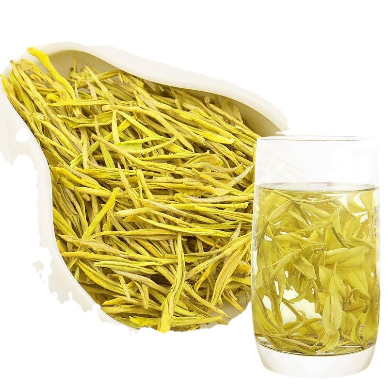 Premium Green Tea Golden Bud Tea Mingqian Tender Buds Rare Tasty and Fresh Green Tea Loose Tea Canned 125g/can 绿茶新茶黄金芽茶叶明前嫩芽珍稀黄金芽散茶罐装250克