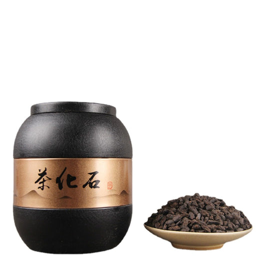 Tea Glutinous Rice Fragrance Tea Ripe Tea Ancient Tree Fossil Tea Broken Silver Yunnan Pu 'er Tea Laochatou 500g / 17.63oz cooked tea 茶叶糯米香茶化石普洱茶熟茶古树碎银子老茶头茶化石罐装500g